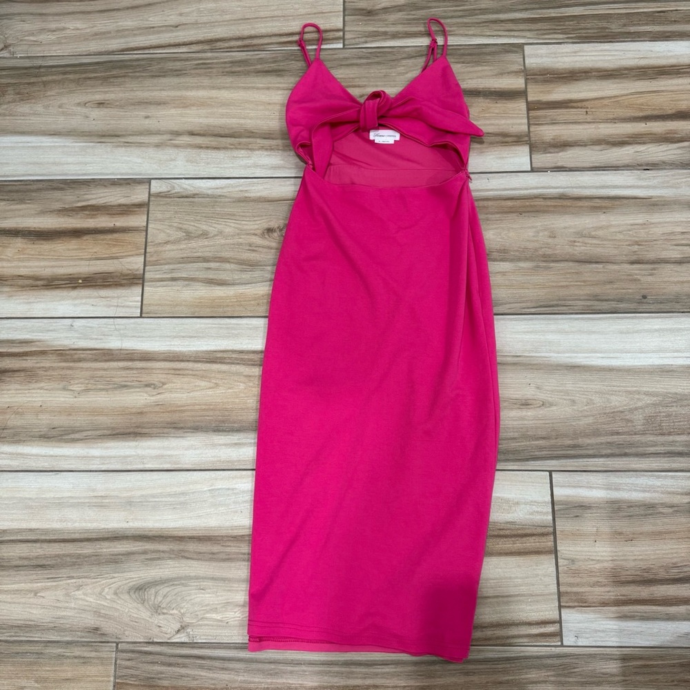 Lovers + Friends Fuchsia Backless Dress